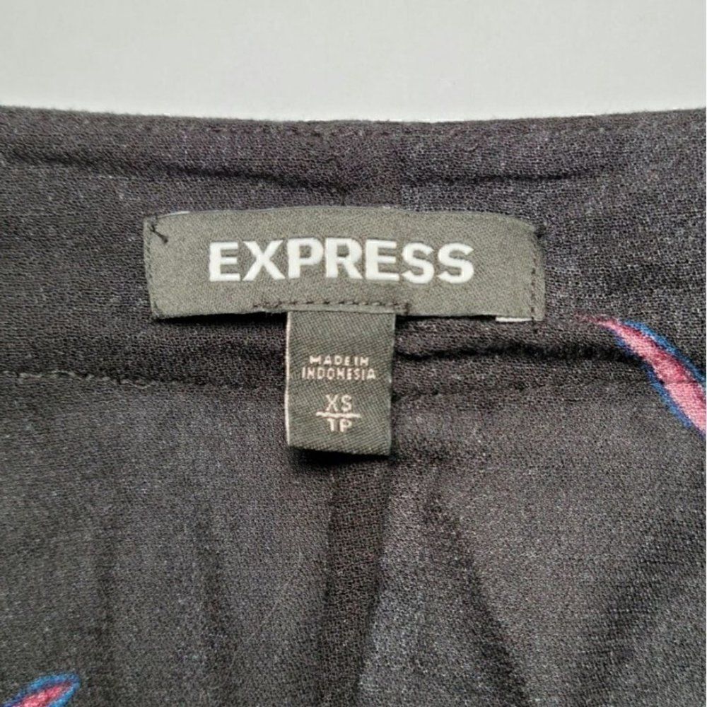 ExpressâBlackâDrawstring OverâShirtâSzâXS - Picture 7 of 9